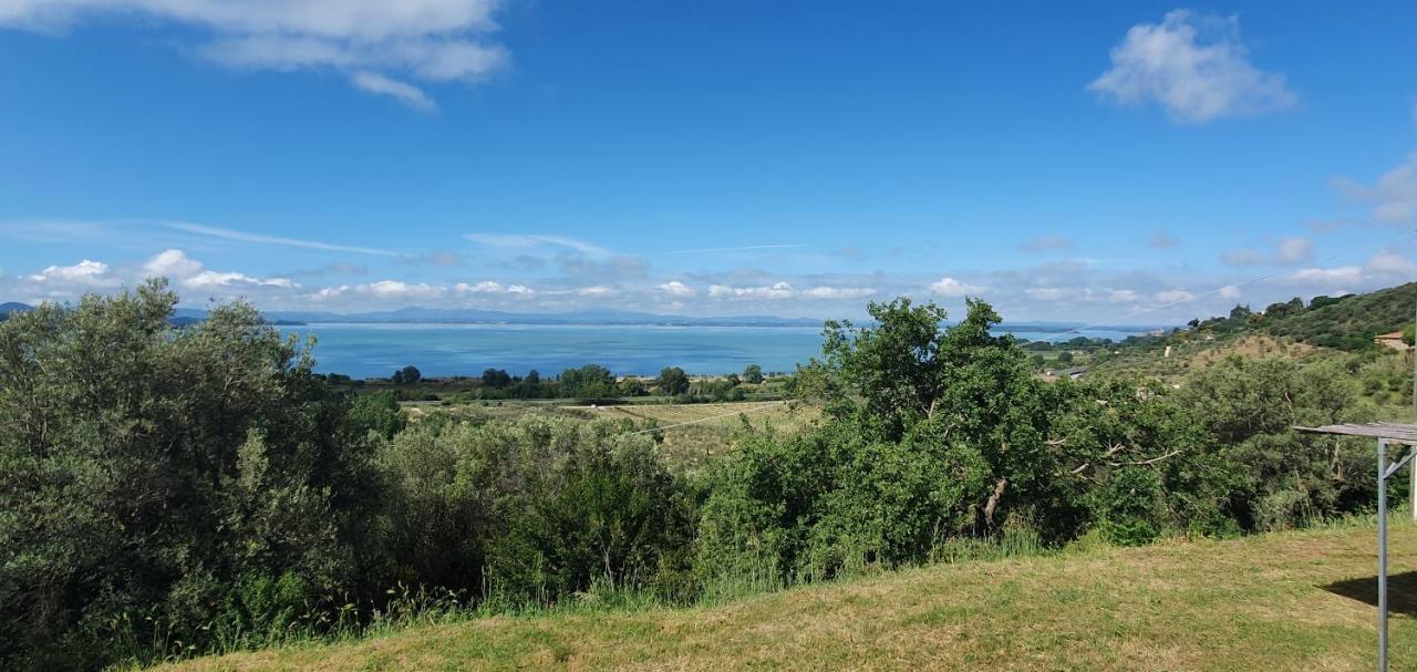 Poloturisticoumbria Rustico Con Piscina Vista Lago Passignano sul Trasimeno Kültér fotó
