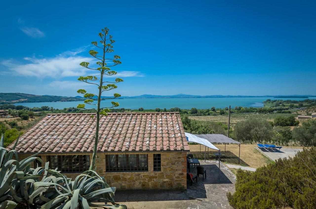 Poloturisticoumbria Rustico Con Piscina Vista Lago Aparthotel Passignano sul Trasimeno Kültér fotó